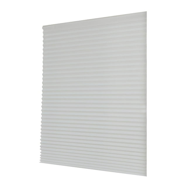 Cortinas opacas plisadas para ventana, autoadhesivas, ligeras, para dormitorio Blanco XL