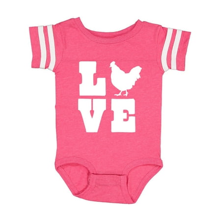 

Inktastic Love Chickens Gift Baby Boy or Baby Girl Bodysuit