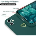 thumbnail image 3 of for iPhone 12 Case Cute Slim Shockproof Phone Case with Wireless Charging Support and Protection, Green, 3 of 14