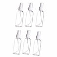 thumbnail image 2 of Eguiwyn Refillable Fine Mist Atomizer Spray Bottles 6 Pack, 50ML Transparent Plastic, TSA Approved for Travel Toiletries, Perfume, Essential Oils, Skincare & Cleaning Solutions, Clear, 2 of 5