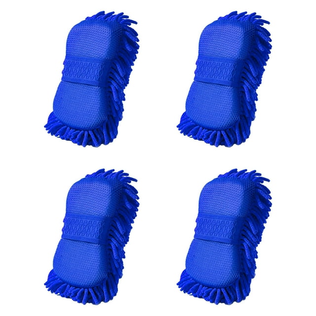 Xihbxyly Guantes de Esponja para Lavar El Coche, Juego de Herramientas de Limpieza Eficiente, Protección Suave para La Pintura, Gran Absorción de Agua, Uso Multifuncional, Limpieza Interior Del Coche