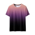 thumbnail image 6 of Maean Mens Gradient Tee Short Sleeve Crew Neck Shirts Lightweight Fashion Casual Color Block Summer Tops, 6 of 7