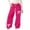 Hot Pink, variant on MUXiin Girl Sweatpants Bow Baggy Y2k Parachute Track Pants Elastic Waist Athletic Pants Open Bottom Fashion Casual Pants with Pockets Preppy Clothes for Girls