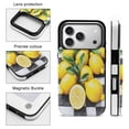 thumbnail image 3 of Lemons on Checkered Background Leather Wallet Case for iPhone 15 Plus Wallet Case Card Holder Flip, 3 of 8