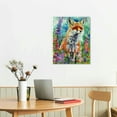 thumbnail image 3 of Nawypu Modern Animal Canvas Poster Wall Art Decor, Framed Fox Poster Wall Decor for living room, bedroom, kids room, nursery, home decor, 3 of 5