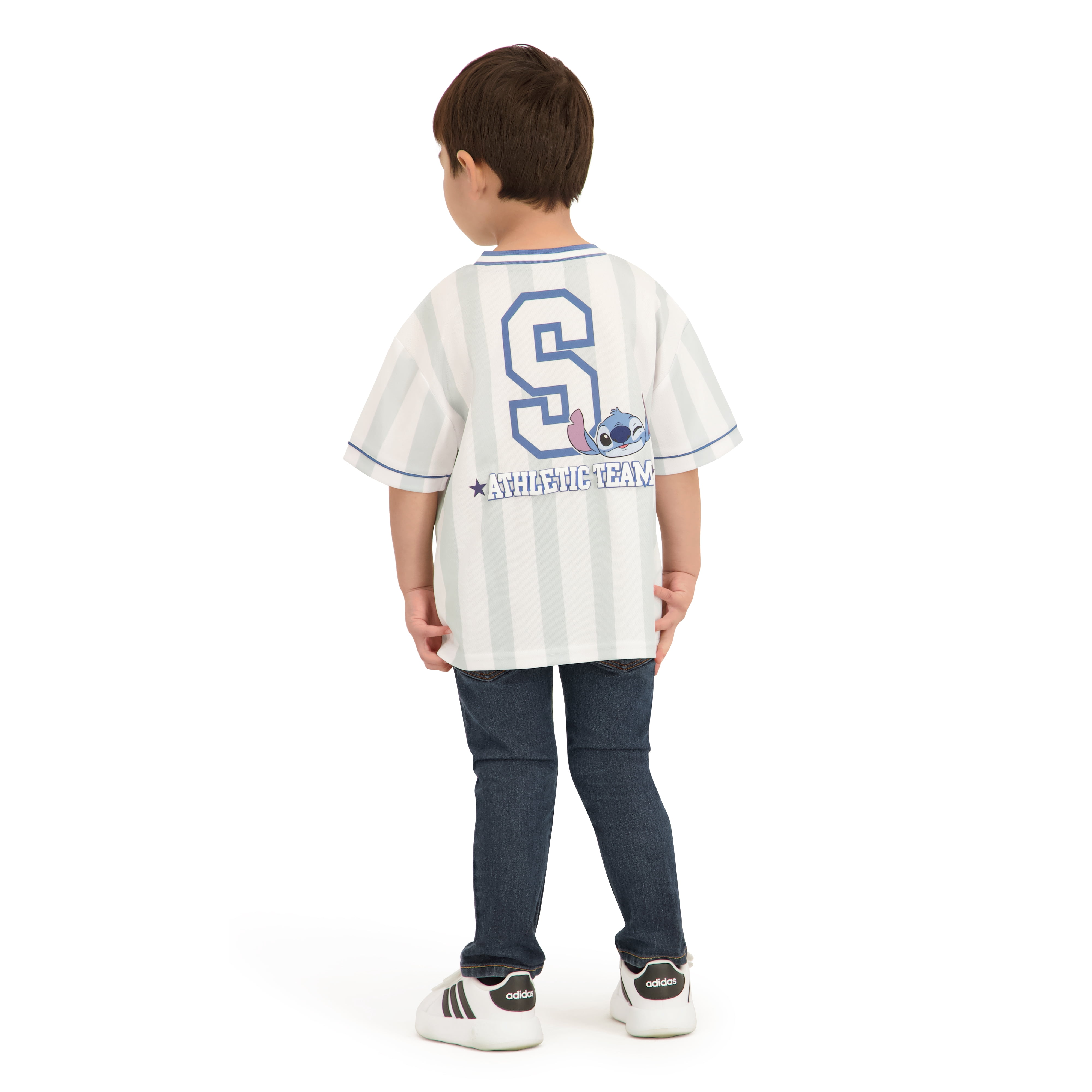 Stitch Toddler Boy Short Sleeve Jersey, Sizes 12 Months-5T