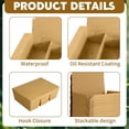 thumbnail image 4 of 30 Pack 50 oz Paper To Go Containers, 3 Compartment Kraft Brown Take Out Food Boxes, Disposable Microwave Safe Leak-Proof and Grease-Resistant for Restaurant, Catering, Office and Takeout Use, 4 of 7