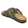thumbnail image 3 of Gaahuu womens leather braided criss cross memory foam footbed sandal, 3 of 5