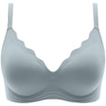 thumbnail image 5 of XFLWAM Scalloped Bras for Women Sexy Push Up Wireless Bralettes V Neck Seamless Bra Breathable Everyday Bra, 5 of 5