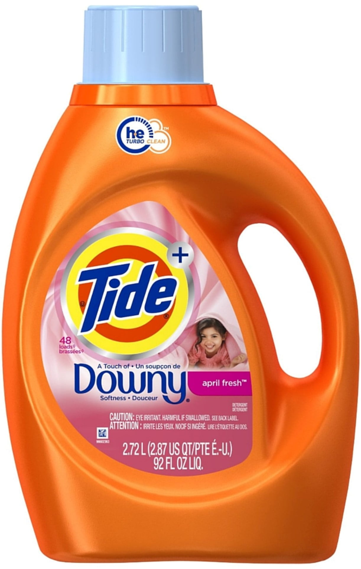 2 Pack Tide + Downy Liquid Laundry Detergent, April Fresh 92 oz