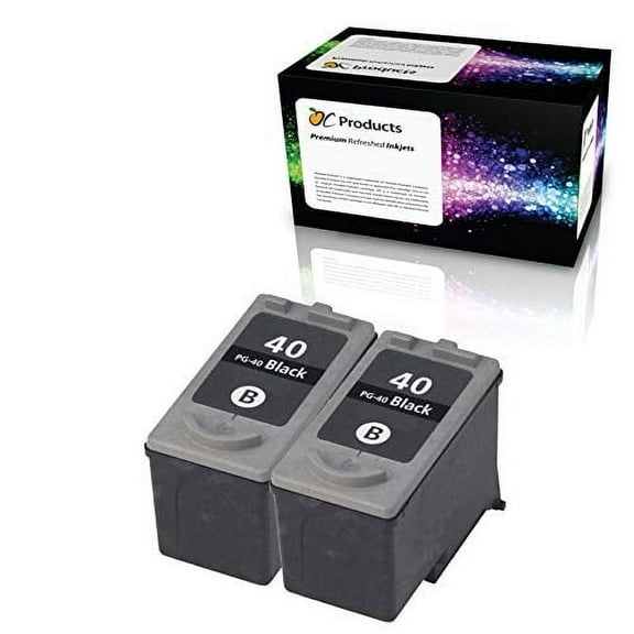 OCProducts Compatible Ink Cartridge Replacement for Canon PG-40 for Canon iP1800 MX310 MX300 MP470 MP460 MP210 MP190 Printers (2 Black)