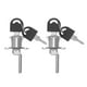 thumbnail image 1 of Cerradura de cajón de 2 piezas: cerraduras de gabinete con llaves, cerraduras de escritorio de metal, cerradura de archivador para armario, muebles, taquilla, vitrina con 4 llaves, 1 of 4