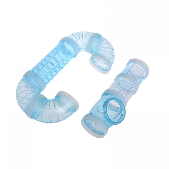 ACDANC Hamster Tube Set, Transparent Curved Pipe Pet Cage Tunnel Diy Creative Connection Tunnel Exercise Toy for Mouse Hamster Rat and Other Small Animals