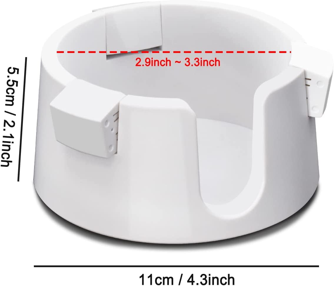 HAQAF Anti-Spill Desk Cup Holder, Drink Coaster with Anti-Slip Sticker Adjustable Inner Diameter Multifunctional Drink Holder for Various Sizes of