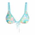 thumbnail image 2 of Women's Floral Printed Bathing Suit Triangle Halter Tops Tie Backless Swimwear Top, 2 of 8