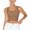 Khaki, variant on Womens Tomboy Seamless Compression Bra Top Minimizer Crop Shaper Breathable Elegant Shapewear Beige L