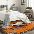 thumbnail image 4 of Football Area Rugs for Bedroom Living Room - 5x7 ft - Abstract Art Carpet for Home Decor - Football Sport Patterned Decorative Indoor Large Rug - Washable & Soft & Non Slip & Low Pile (ZF&8523), 4 of 7