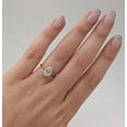 thumbnail image 2 of solitaire jewels 2CT Pear Moissanite Solitaire Engagement Ring For Women, 10K Rose Gold, 2 of 6
