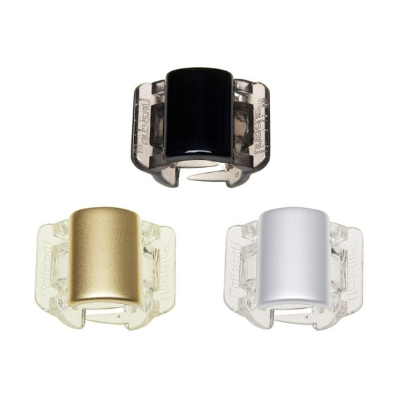 Linziclip Mini 3 Pack - Black, Gold & Silver