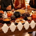 thumbnail image 4 of Light Up Ghost Table Decor, Sitting Glowing Ghost Shelf Ornaments with Warm LED Light, Cute Halloween Ghost Figurines for Bookshelf Mantel Desk, Cozy Fall Home Decor Accent (2PCS), 4 of 6