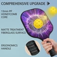 thumbnail image 2 of Pickleball Paddles Set Of 2, Fiberglass Surface, Thunder, Speed Print, 4 Balls & Bag, 2 of 5