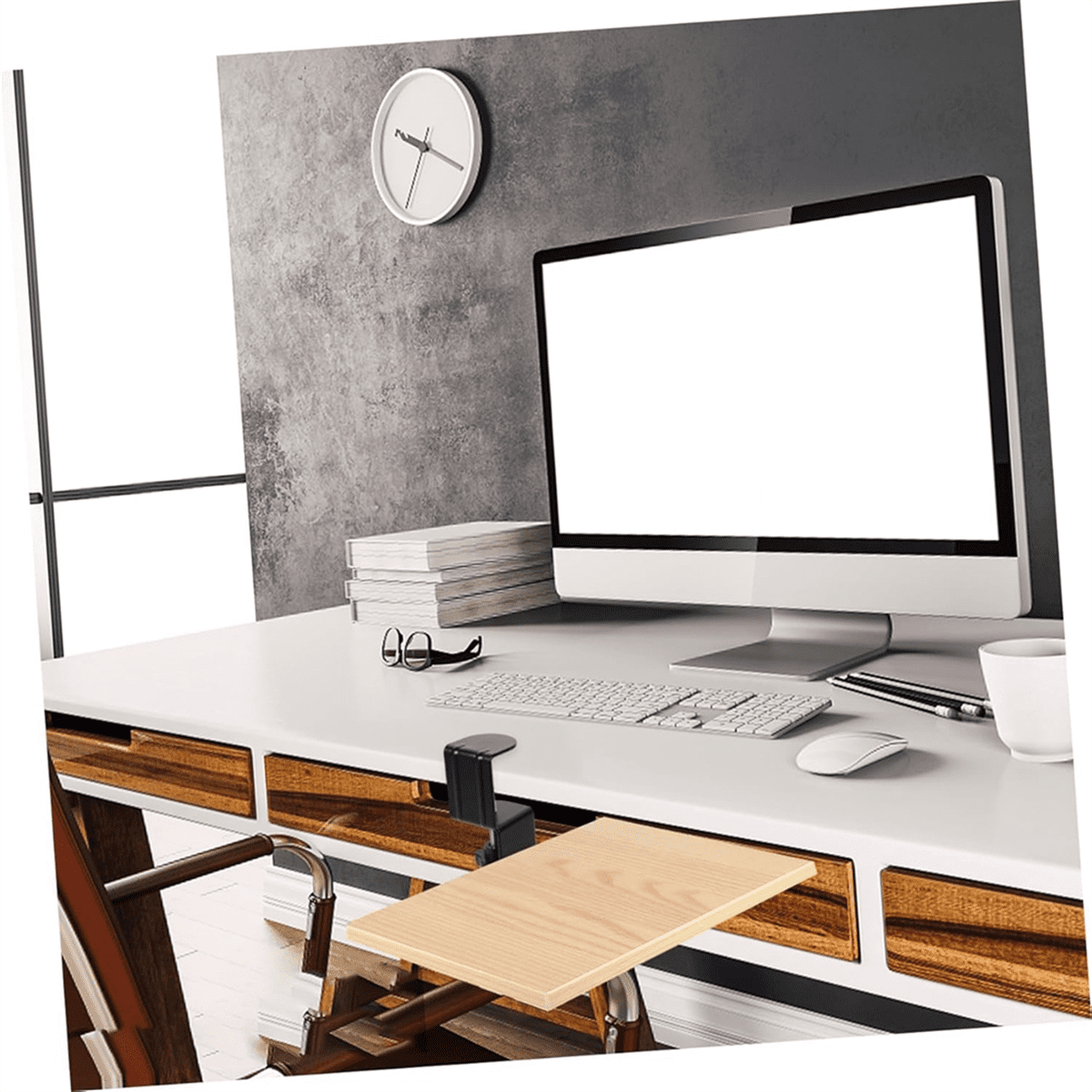 Keyboard Monitor Arm, Monitor Stand ,Sliding Drawer Tray, Monitor Mount Stands, Computer Laptop Arm