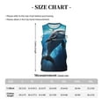 thumbnail image 4 of Naloa Ice Blue Ocean Cute Dolphin Basketball Jersey Reversible Men's Mesh Athletic Sports Shirts Training Practice S-4XLX-Large, 4 of 6