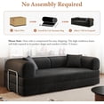 thumbnail image 6 of avobird 78" Convertible Sofa Bed, 5-in-1 Corduroy Futon Pull Out Couch, No Assembly Boneless Sleeper Sofa for Living Room & Bedroom, White, 6 of 6