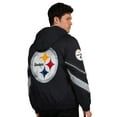thumbnail image 2 of Men's Starter Black/Gold Pittsburgh Steelers Thursday Night Gridiron Full-Zip Jacket, 2 of 2