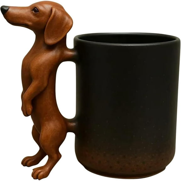 Dachshund Mug,Creative 3D Animal Shape Ceramic Mug,Adorable Funny Sausage Dog Tea Coffee Mugs, Dogs Lover Gifts for Women Fathers Day
