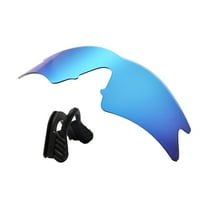 Walleva Ice Blue Replacement Lenses And Black Nosepad For Oakley M Frame Sweep Sunglasses