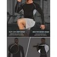 thumbnail image 5 of ANYFIT WEAR Men Athletic Cool Dry Fit T Shirts Long Sleeve Fitness Running Sports Muscle Gym Workout Patchwork Undershirt, 5 of 6
