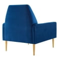 thumbnail image 6 of Modway Liliana Performance Velvet Armchair in Navy, 6 of 8