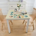 thumbnail image 3 of nygtbtfer and Fitted Tablecloth Table Cover with Wipeable Polyester Circle Table Cloths for Party White, 3 of 7
