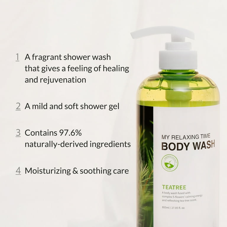 Mizon, Body Wash Blueberry 27.05 fl. oz, Exfoliating Shower Gel