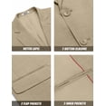 thumbnail image 5 of COOFANDY Mens Linen Casual Blazer Slim Fit Sport Coat Two Button Summer Suit Jacket Lightweight Business Sport Jacket, 5 of 6