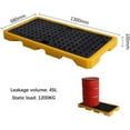 thumbnail image 2 of GXCZ Spill Containment Platform, Anti-slip Spill Platform, Modular Warehouses Factory Garage Industrial Uses Polyethylene Pallet, Storage Stack Paint Bucket, Leakproof Tray ( Size : 26.57x26.57x5.91in/67.5, 2 of 9
