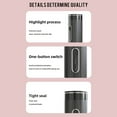 thumbnail image 2 of TFixol Portable Black 304 Stainless Steel Coffee Machine with 7500mAh Battery, 100W Heating, DG/NS Capsule Compatible, 5V Charging, Compact Design for Outdoor Use, 2 of 6