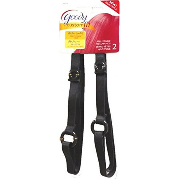 Goody Headbands Adjustable Slide to Fit Custom Fit Color May Very #02175 - 4 Count