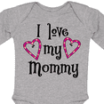 thumbnail image 4 of Inktastic I Love My Mommy- Hearts Boys or Girls Long Sleeve Baby Bodysuit, 4 of 5