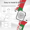 thumbnail image 4 of Belarus Flag Watch Band For Apple Wristband Band For Iwatch Series Soft Silicone 38mm*40mm, 4 of 6