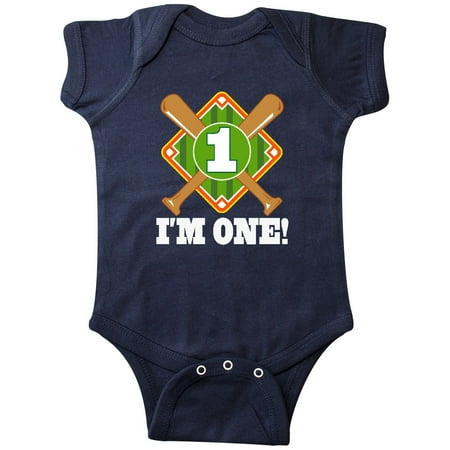 

Inktastic 1st Birthday Baseball Party Boys Gift Baby Boy Bodysuit