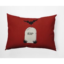 Simply Daisy 14" x 20" RIP Indoor/Outdoor Polyester Throw Pillow, Maple Red