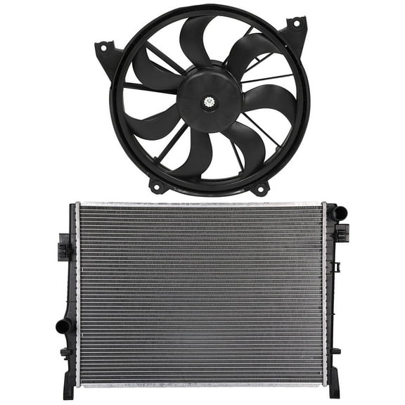 ECCPP 620-393 Cooling Fan 13084 Radiator Replacement for 2009-2018 for D-odge for Journey