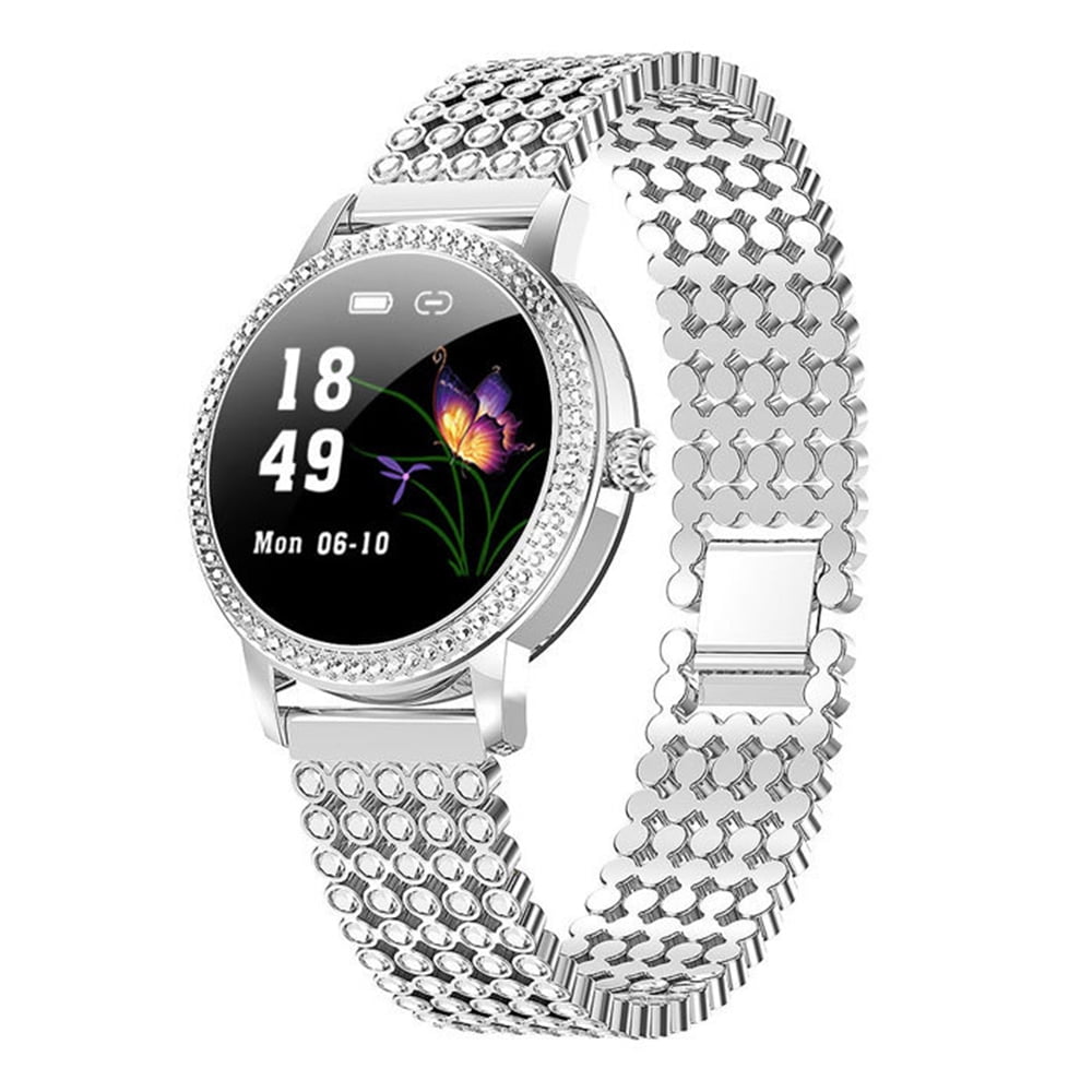 silver smart watch