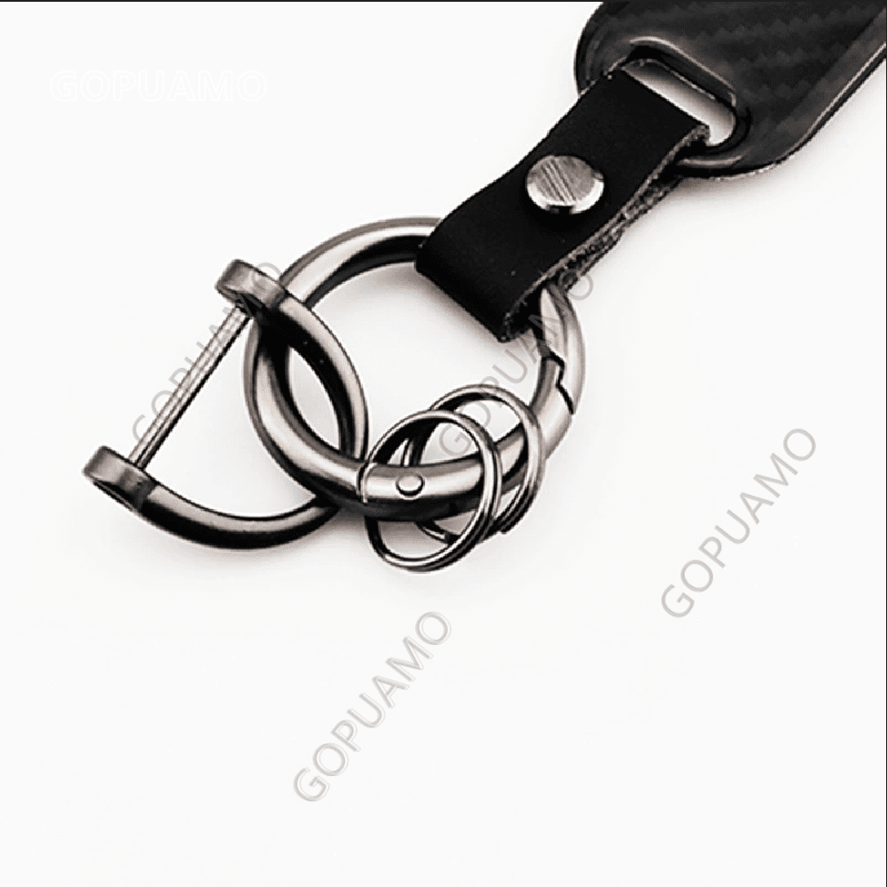 For Audi A7 Car Key Chain Carbon fiber Keychain Buckle Luxury Key Ring Car Keychain Accessories