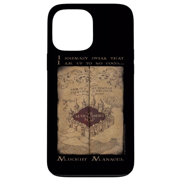 Funda de teléfono Harry Potter Marauder's Map Words para iPhone 13 Pro Max