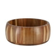 thumbnail image 2 of Elama 9.75 Inch Acacia Wood Salad Bowl, 2 of 4