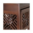 thumbnail image 2 of Benjara BM213497 Wooden Nesting Tables with Cut Out Pattern - Brown - Set of 2, 2 of 3