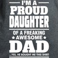 thumbnail image 3 of CafePress - I'm A Proud Daughter Of A Freaking Awesome Dad T S - Women's Traditional Fit Dark T-Shirt, 3 of 4
